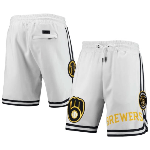 Men's Milwaukee Brewers White Shorts